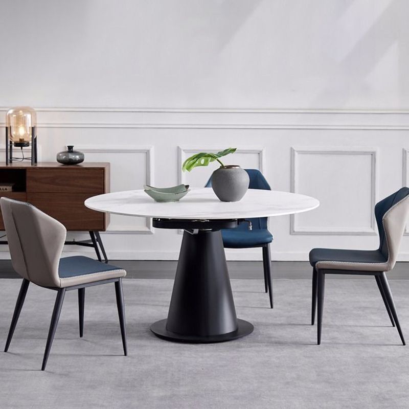 Eettafel van gesinterd steen, ronde eettafel voor eetkamer