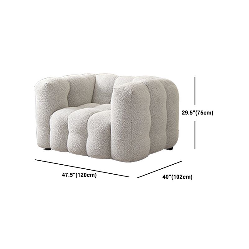 Wool Tuxedo Arm Sofa with Biscuit Back for Living Room 40.16" Wide Clearhalo 'furn' 'furn_sofas' 'Furniture' 'Living Room Furniture' 'Sofa' 'sofas' 1200x1200_e1192d38-a2f4-4d8d-a857-5cb1c3a25ffc