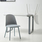 Modern Dining Chair Armless Dining Chair with Plastic Legs for Kitchen