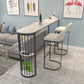Marble Pub Table with Specialty Table Top Double Pedestal Table- 41.3" H Clearhalo 'Bar Furniture' 'Bar Tables' 'bar_tables' 'furn' 'furn_bar_tables' 'Furniture' 'furniture_bar_tables' 'Kitchen & Dining Furniture' 1200x1200_e11bb247-29dc-4984-8580-a0bf6ecef7e9