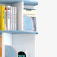 Moderne houten roteerbare boekenkast Studieruimte Geometrische boekenplank