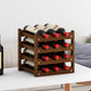 Solid Wood Wine Rack Countertop Wine Bottle Rack for Living Room