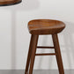 Tabouret de comptoir moderne d'intérieur, repose-pieds en bois massif, siège de selle
