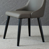 Contemporary Wood Dining Room Chairs PU Leather Dining Chairs for Home Use Clearhalo 'Dining Chairs' 'Dining Tables & Seating' 'dining_chair' 'furn' 'furn_dining_chair' 'Furniture' 'Kitchen & Dining Furniture' 1200x1200_e121efa3-9ad8-4412-9e9a-d092fc594f32