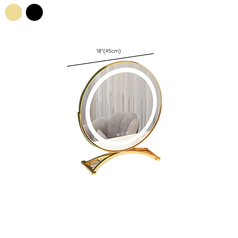 Solid Wood Makeup Counter Adjustable Mirror Vanity Dressing Table with Drawer