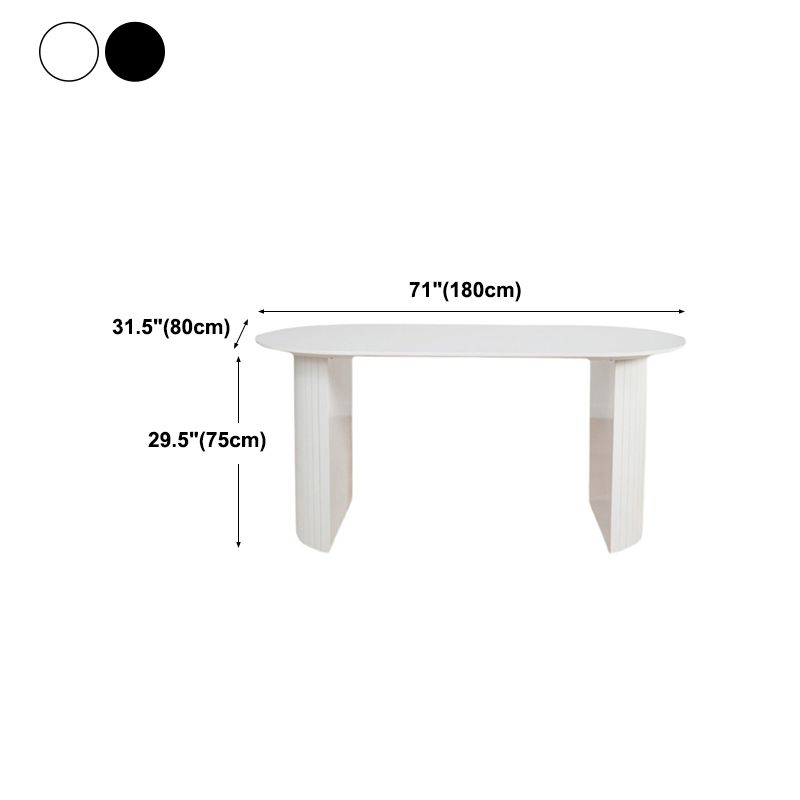 Irregular Shape Dining Table for Restaurant Solid Wood Island Table with Double Pedestal Clearhalo 'Dining Tables & Seating' 'Dining Tables' 'dining_table' 'furn' 'furn_dining_table' 'Furniture' 'furniture_dining_table' 'Kitchen & Dining Furniture' 'kitchen' 'kitchen_dining_table' 1200x1200_e1228c89-3e13-4686-8b14-d007f484d3e7
