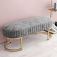 15.7" W Upholstered Ottoman Bench Glam Cushioned Seating Bench Clearhalo 'Benches' 'Chairs & Seating' 'furn' 'furn_benches' 'Furniture' 'Living Room Furniture' 1200x1200_e123602c-40ac-4948-bdef-f3c4ffd29ea5