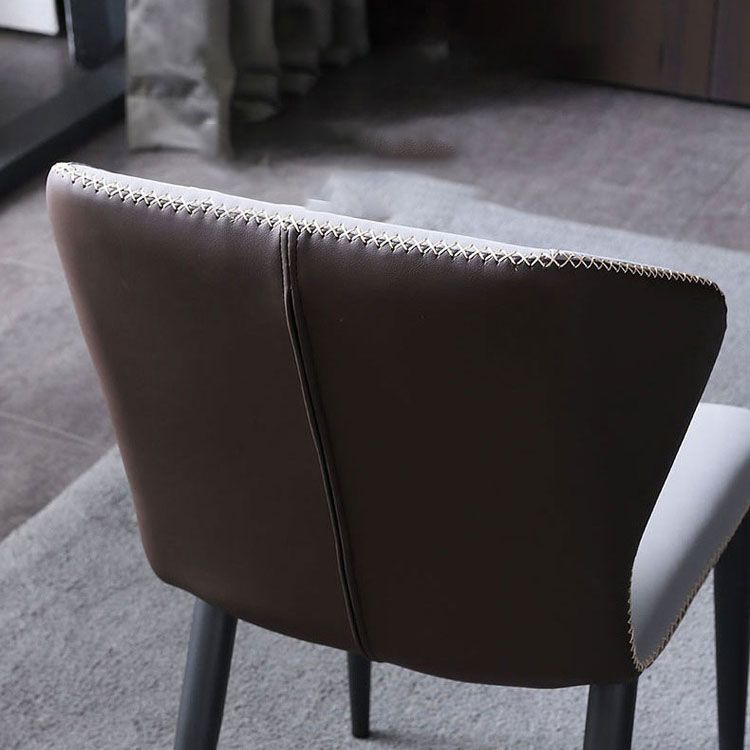 Contemporary Restaurant Leather Side Chair Wingback Dining Chairs Clearhalo ' kitchen&dining_furn' 'Dining Chairs' 'Dining Tables & Seating' 'dining_chair' 'furn' 'furn_dining_chair' 'Furniture' 'furniture_dining_chair' 'Kitchen & Dining Furniture' 'kitchen' 1200x1200_e1245db5-b6b5-40e1-beb7-127c5618e5d6