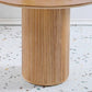 Round Table Solid Wood Contemporary Style Dining Table for Home Kitchen Clearhalo 'Dining Tables & Seating' 'Dining Tables' 'dining_table' 'furn' 'furn_dining_table' 'Furniture' 'Kitchen & Dining Furniture' 1200x1200_e12847f2-d39b-4d89-9e55-e7e7347c9122
