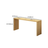 Tavolo da pub moderno rettangolo set 1/2/3 pezzi contropiede in legno massiccio per interno