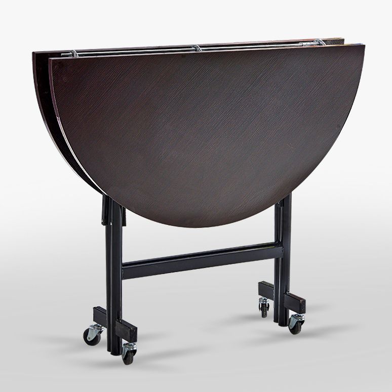 Mid-Century MDF Kitchen Dining Table Round Shape Standard Dining Table with Double Pedestal Base Clearhalo ' dining_table' 'Dining Tables & Seating' 'Dining Tables' 'furn' 'furn_dining_table' 'Furniture' 'furniture_dining_table' 'Kitchen & Dining Furniture' 'kitchen&dining_furn' 'kitchen' 'kitchen_dining_table' 1200x1200_e12a2b92-021b-4d19-b9dc-66451c0b4497