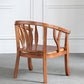 Traditional Dining Arm Chair Matte Finish Solid Wood Windsor Guest Chair with Four Legs