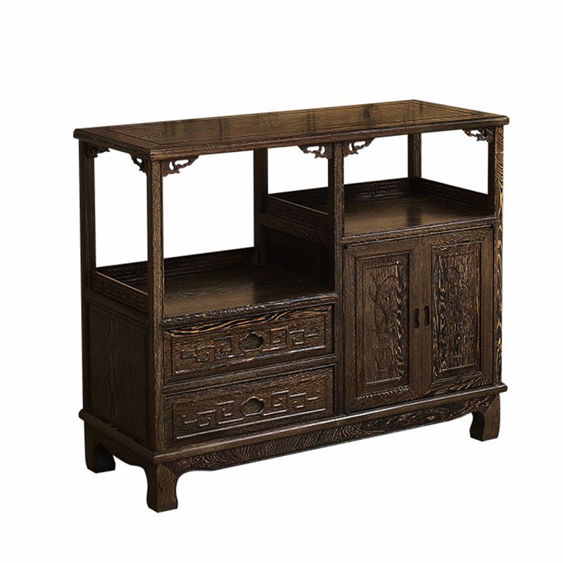 Gabinetes de servidor de madera de 2 cajones modernos incluidos para la sala de estar