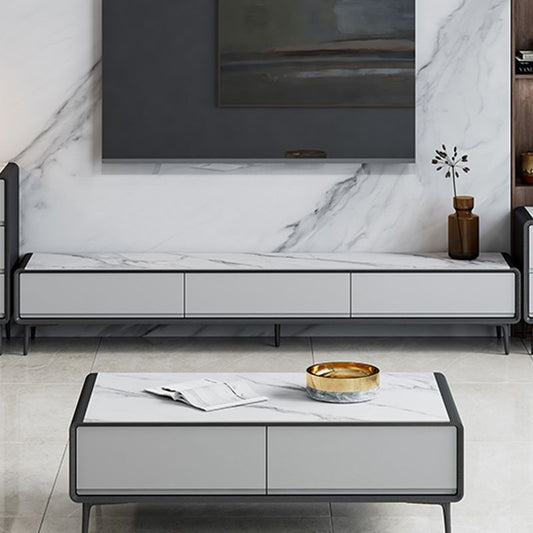 CABINATURA TV in ardesia Stile moderno casa semplice console TV chiusa