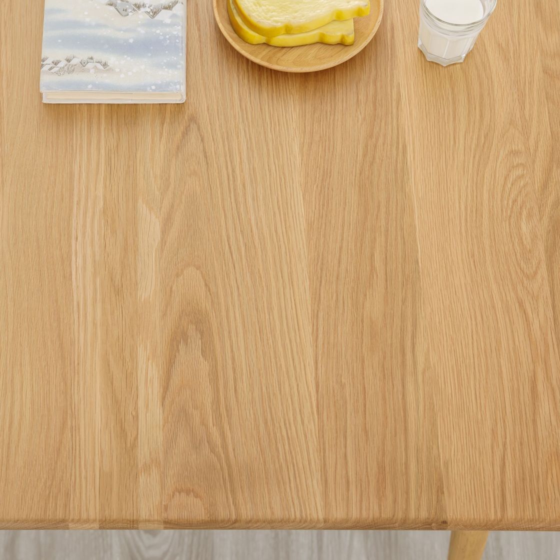 Rectangle Oak Wood Dining Table in Nature Modern Kitchen Table with 4 Legs Clearhalo ' dining_table' 'Dining Tables & Seating' 'Dining Tables' 'furn' 'furn_dining_table' 'Furniture' 'furniture_dining_table' 'Kitchen & Dining Furniture' 'kitchen&dining_furn' 'kitchen' 'kitchen_dining_table' 1200x1200_e12fd8ad-b92b-4c2b-b5a5-22ec8727121c