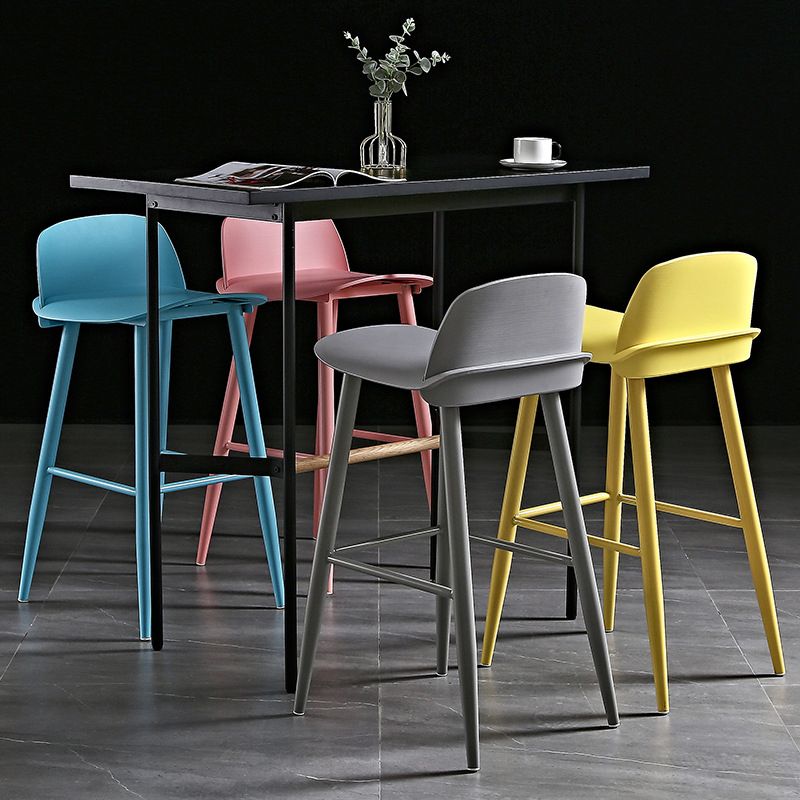 Scandinavian Style Metal Legs Bar-stool Counter Stool for Restaurant Bar (set of 2) Clearhalo 'Bar Furniture' 'Bar Stools' 'bar_stools' 'furn' 'furn_bar_stools' 'furniture_bar_stools' 'Kitchen & Dining Furniture' 'kitchen&dining_furn' 'kitchen' 'kitchen_furn' Furniture' 1200x1200_e12ff6ec-755e-420d-a120-027dc0e19caa