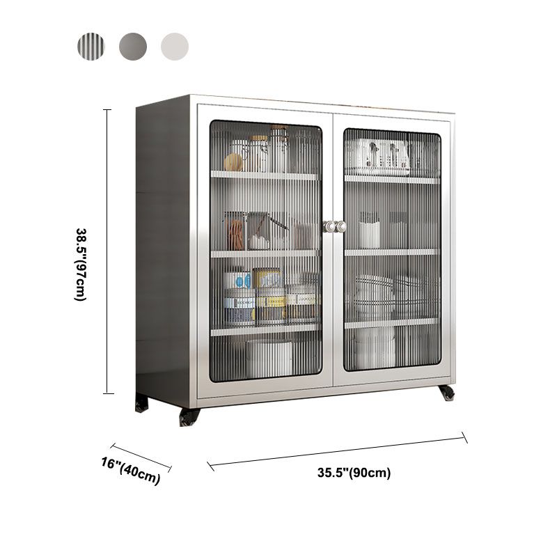 Aparador de metal de tablero lateral de estilo moderno con puerta para uso de la cocina