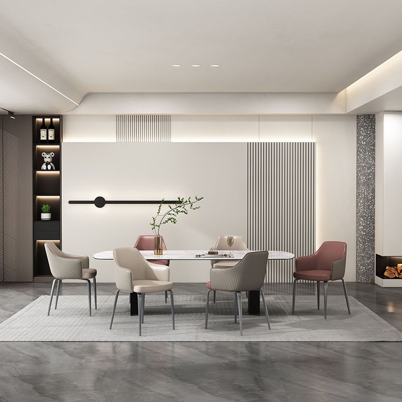 Indoor Kitchen Dining Accent Chair Upholstered Dining Arm Chair Clearhalo 'Dining Chairs' 'Dining Tables & Seating' 'dining_chair' 'furn' 'furn_dining_chair' 'Furniture' 'Kitchen & Dining Furniture' 1200x1200_e130289b-9404-4440-9d8e-0de33c90a32f