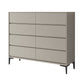 15.6-inch Width Contemporary Storage Chest Stone Dresser with 8 Drawers