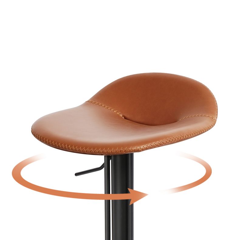 Indoor Metal Legs Bar Stool Saddle Seat Bar Stool with Swivel