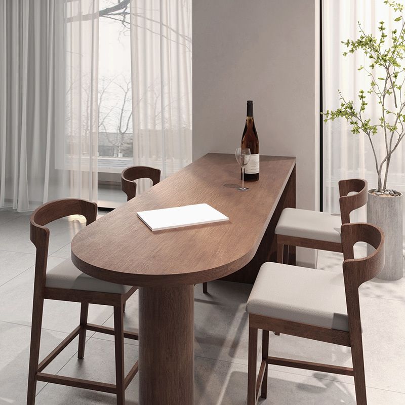 Table de bar rectangulaire de style industriel, ensemble de 1/2/5 pièces en bois pour la cuisine
