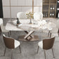 Metal Contemporary Rectangle Dining Table Sintered Stone Dining Table with Pedestal Base Clearhalo ' dining_table' 'Dining Tables & Seating' 'Dining Tables' 'furn' 'furn_dining_table' 'Furniture' 'furniture_dining_table' 'Kitchen & Dining Furniture' 'kitchen&dining_furn' 'kitchen' 'kitchen_dining_table' 1200x1200_e1350512-5263-40ee-9292-235c9ea4380c