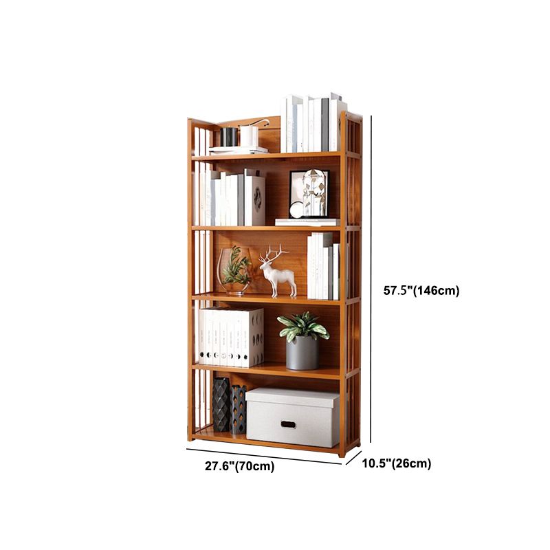 Estante de bambú vertical moderno Etagere Espresso estantería para dormitorio