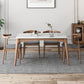 Medieval Modern Sintered Stone Table Kitchen Rectangle White Top Table with 4 Wood Legs Clearhalo ' dining_table' 'Dining Tables & Seating' 'Dining Tables' 'furn' 'furn_dining_table' 'Furniture' 'furniture_dining_table' 'Kitchen & Dining Furniture' 'kitchen&dining_furn' 'kitchen' 'kitchen_dining_table' 1200x1200_e1394f86-a416-44ea-aefd-543e50539eb5