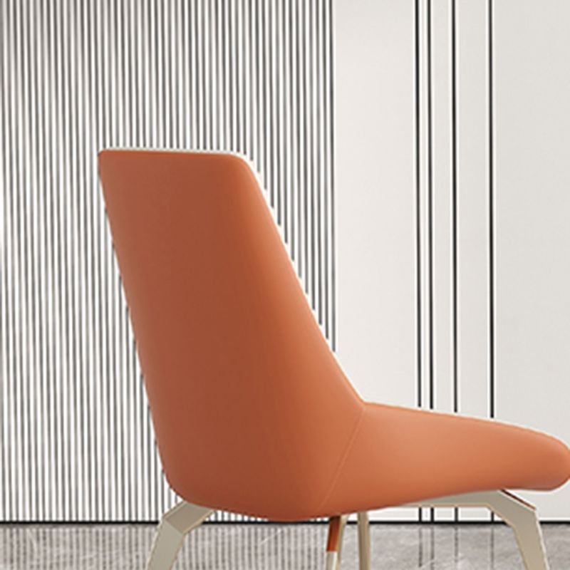 Modern Dining Chair Armless Chairs with Metal Legs for Kitchen Clearhalo 'Dining Chairs' 'Dining Tables & Seating' 'dining_chair' 'furn' 'furn_dining_chair' 'Furniture' 'furniture_dining_chair' 'Kitchen & Dining Furniture' 1200x1200_e13ac51b-3434-4c84-bb4c-50c9606ab5f1