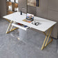 29,25 pollici H Classic Glam Office Desk White RECTALGLY Desk