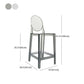 26-inch Height Barstool Modern Indoor Transparent Plastic Bar Stool Clearhalo 'Bar Furniture' 'Bar Stools' 'bar_stools' 'furn' 'furn_bar_stools' 'furniture_bar_stools' 'Kitchen & Dining Furniture' 'kitchen&dining_furn' 'kitchen' 'kitchen_furn' Furniture' 1200x1200_e13ed8d3-1d8b-48a8-95fc-7899617a3347
