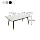Rectangular Sintered Stone Dining Table Modern 4 Legs Furniture in Matte Finish Clearhalo 'Dining Tables & Seating' 'Dining Tables' 'dining_table' 'furn' 'furn_dining_table' 'Furniture' 'Kitchen & Dining Furniture' 1200x1200_e140e7a3-e71f-455a-ac45-61ee9efac141