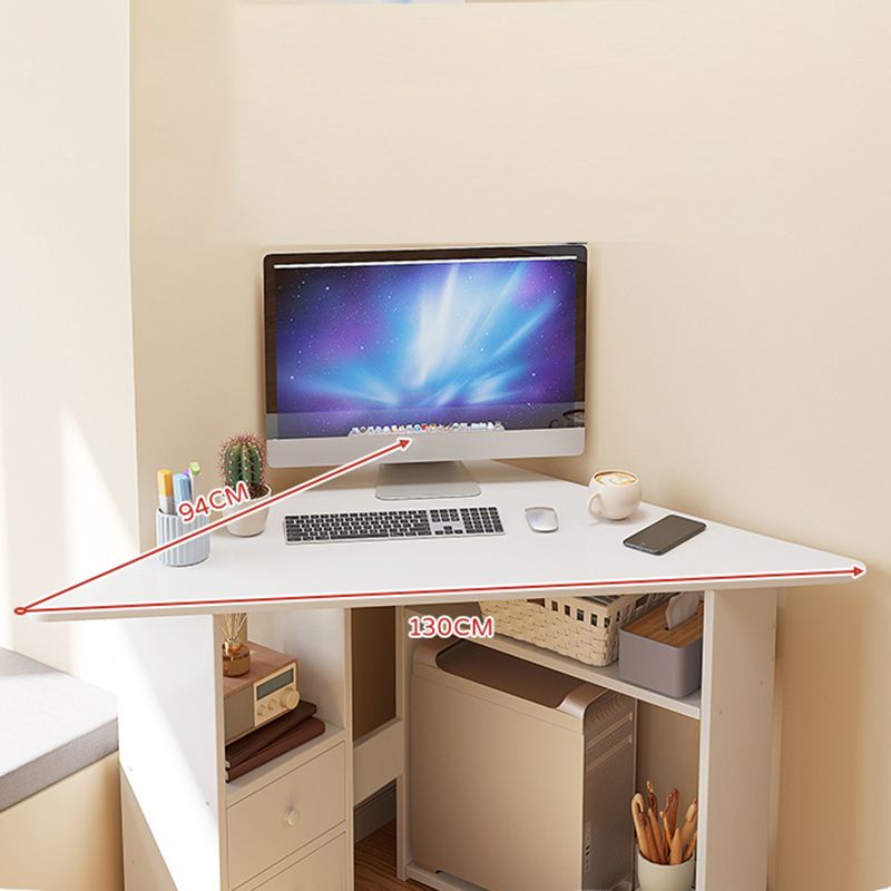 Bureau d'écriture en bois d'ingénierie contemporaine bureau bureau avec étagères