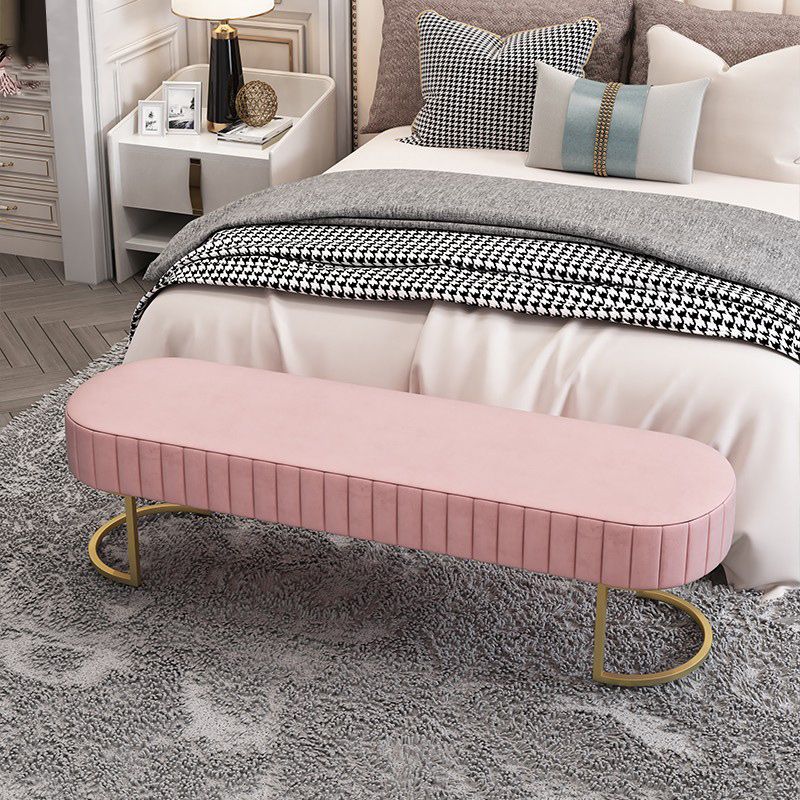 Modern Solid Color Seating Bench Upholstered Entryway and Bedroom Bench with Cushioned Clearhalo 'Benches' 'Chairs & Seating' 'furn' 'furn_benches' 'Furniture' 'Living Room Furniture' 1200x1200_e1414d8b-0c68-4f44-8084-440995b2436c