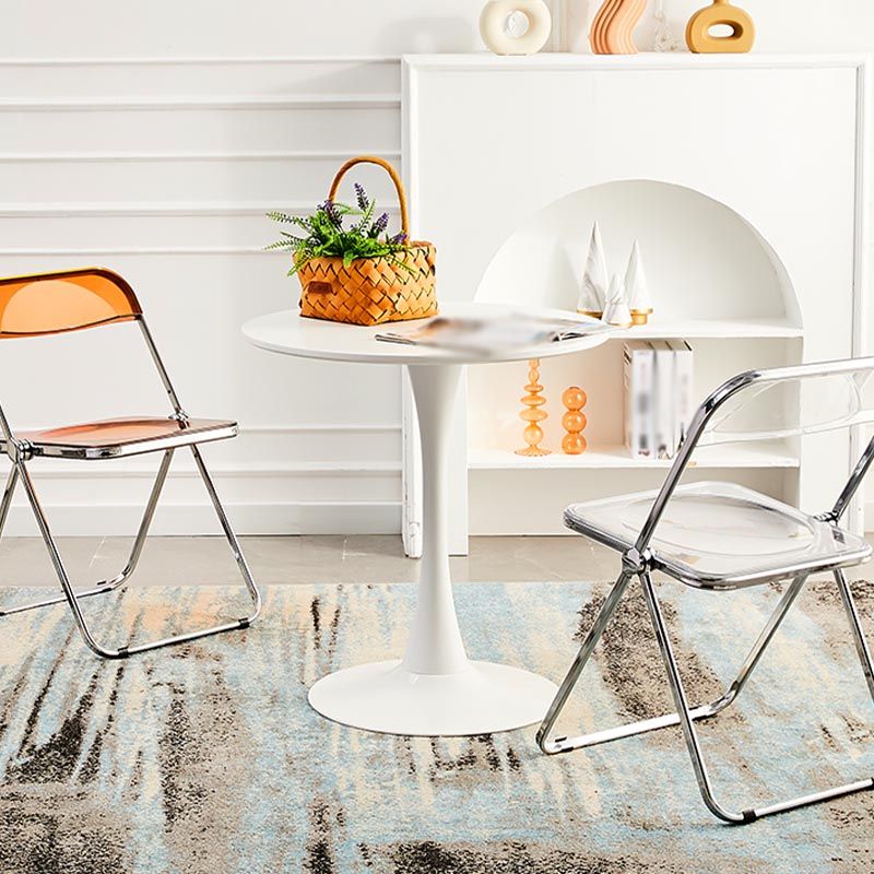 Minimalism Style Round Top Restaurant Table Metal Base Dining Table Clearhalo 'Dining Tables & Seating' 'Dining Tables' 'dining_table' 'furn' 'furn_dining_table' 'Furniture' 'furniture_dining_table' 'Kitchen & Dining Furniture' 'kitchen' 'kitchen_dining_table' 1200x1200_e142bcf4-8232-4feb-a305-dd4fbf1efcbb