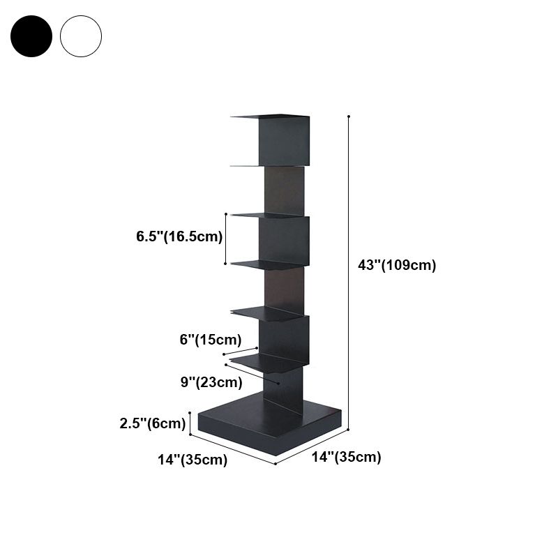 Closed Back Bookshelf Contemporary Style Vertical Bookcase for Home Office Clearhalo 'Bookcases' 'furn' 'furn_bookcases' 'Furniture' 'furniture_bookcases' 'kitchen' 'kitchen_bookcases' 'Living Room Furniture' 'Office Furniture' 1200x1200_e142bda1-a90e-41e3-ac77-4ad995e4f4dc