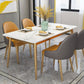 Stone Dining Room Collection Contemporary Rectangle 4 Legs Dining Table for Kitchen Home Clearhalo ' dining_table' 'Dining Tables & Seating' 'Dining Tables' 'furn' 'furn_dining_table' 'Furniture' 'furniture_dining_table' 'Kitchen & Dining Furniture' 'kitchen&dining_furn' 'kitchen' 'kitchen_dining_table' 1200x1200_e142f144-b1ca-420e-af48-8d98d55c3a0c