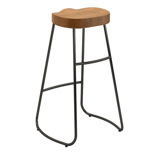 Wood Dining Stool Contemporary Bar Stools in Black and Brown