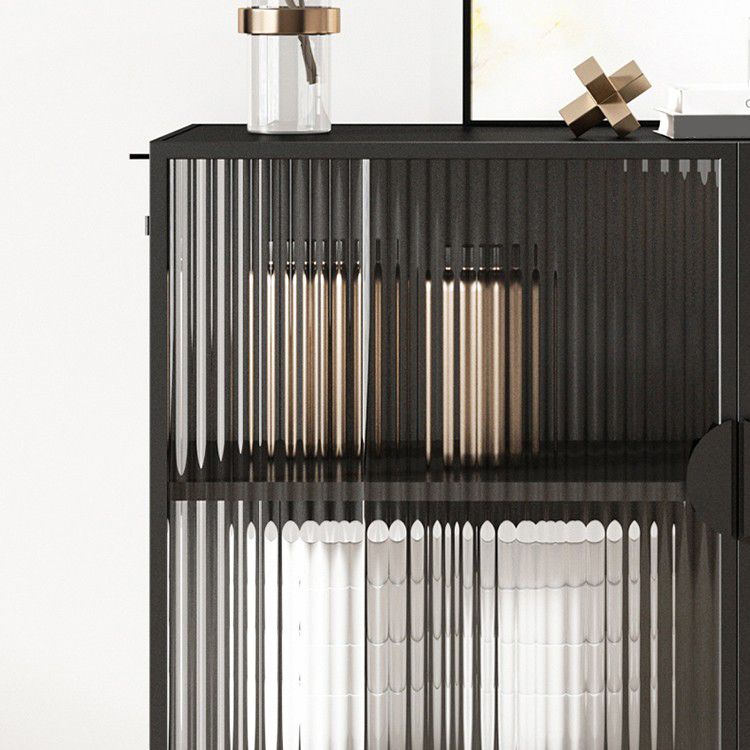 36 '' Höhe Sideboard Tischglas Zwei Türen Buffet -Server für Wohnzimmer