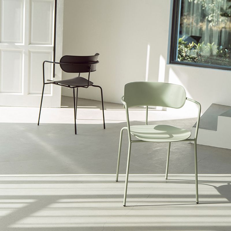 Industrial Style Metal Dining Chairs Stackable Dining Chairs for Kitchen Clearhalo ' kitchen&dining_furn' 'Dining Chairs' 'Dining Tables & Seating' 'dining_chair' 'furn' 'furn_dining_chair' 'Furniture' 'furniture_dining_chair' 'Kitchen & Dining Furniture' 'kitchen' 1200x1200_e1499ec6-9b4f-4d73-b944-0a16e99a21ba