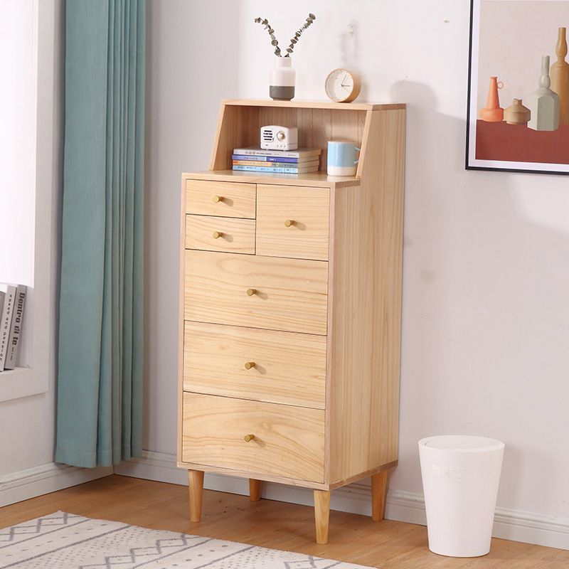 15,74 "cassa di accento largo con gambe dritte torace contemporaneo con 6 cassetti