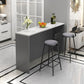 Indoor Contemporary Bar Dining Table Rectangle Stone Bar Table Clearhalo 'Bar Furniture' 'Bar Tables' 'bar_tables' 'furn' 'furn_bar_tables' 'Furniture' 'Kitchen & Dining Furniture' 1200x1200_e14ab6a4-77d1-4eec-b583-fbf8267465b0