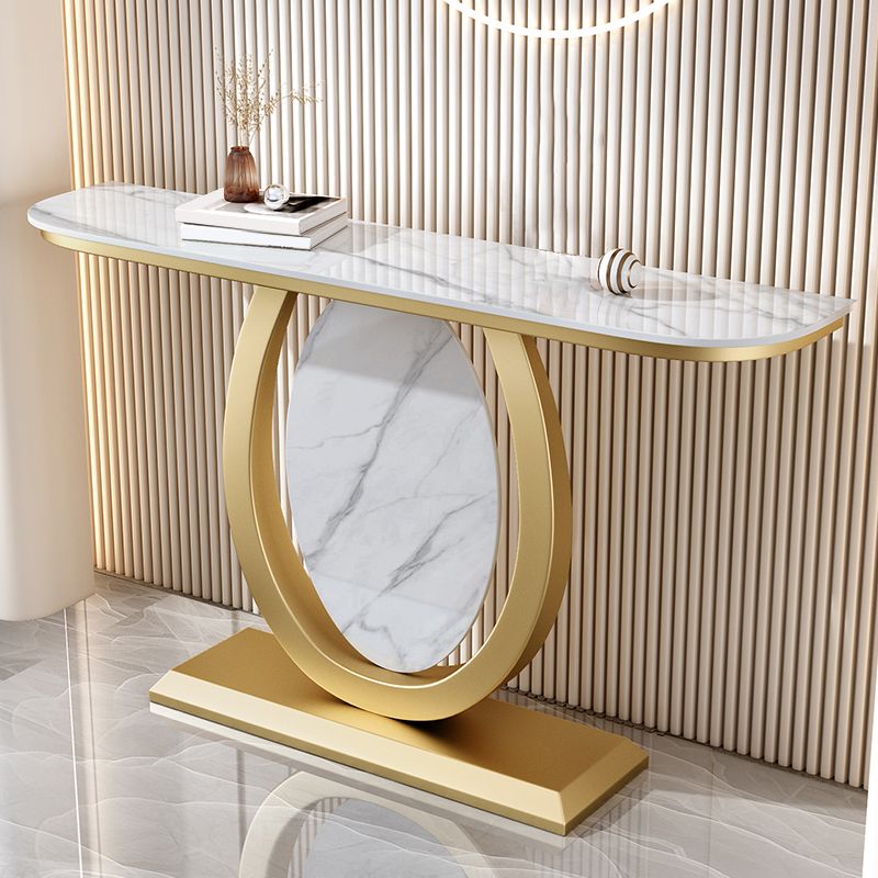 Tavolino console di accento console contemporanea mezza luna