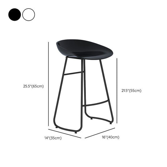 Sgabello da bar in metallo in stile moderno in plastica bassista sgabello per ristorante