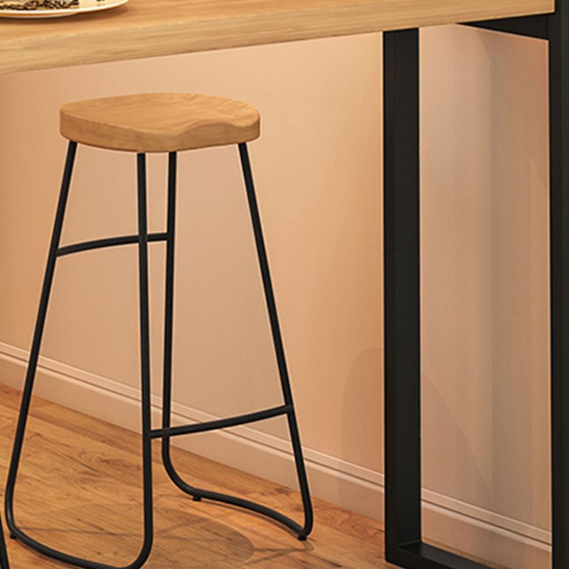 Ensemble de comptoir rectangulaire moderne d'intérieur, ensemble de Table et tabouret en bois massif 1/2/3 pièces