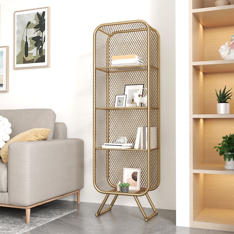 Closed Back Bookcase Glam Style Bookshelf for Home Office and Study Room Clearhalo 'Bookcases' 'furn' 'furn_bookcases' 'Furniture' 'furniture_bookcases' 'kitchen' 'kitchen_bookcases' 'Living Room Furniture' 'Office Furniture' 1200x1200_e14cae91-c5bb-4193-9410-dff16b36d0a1