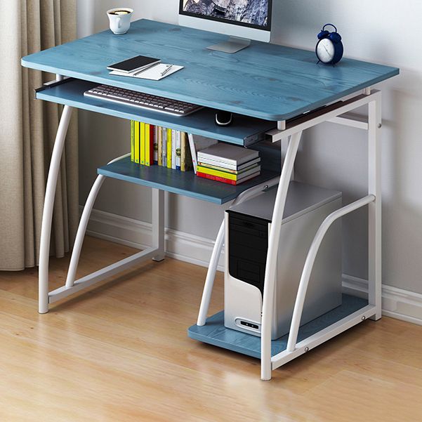 Contemporary Rectangular Computer Desk Manufactured Wood Desk,27.6"L x 15.7"W x 28"H Clearhalo 'furn' 'furn_office_desk' 'Furniture' 'Office Desks' 'Office Furniture' 'office_desk' 1200x1200_e14e648d-6229-4a11-983d-d57bf45527c2