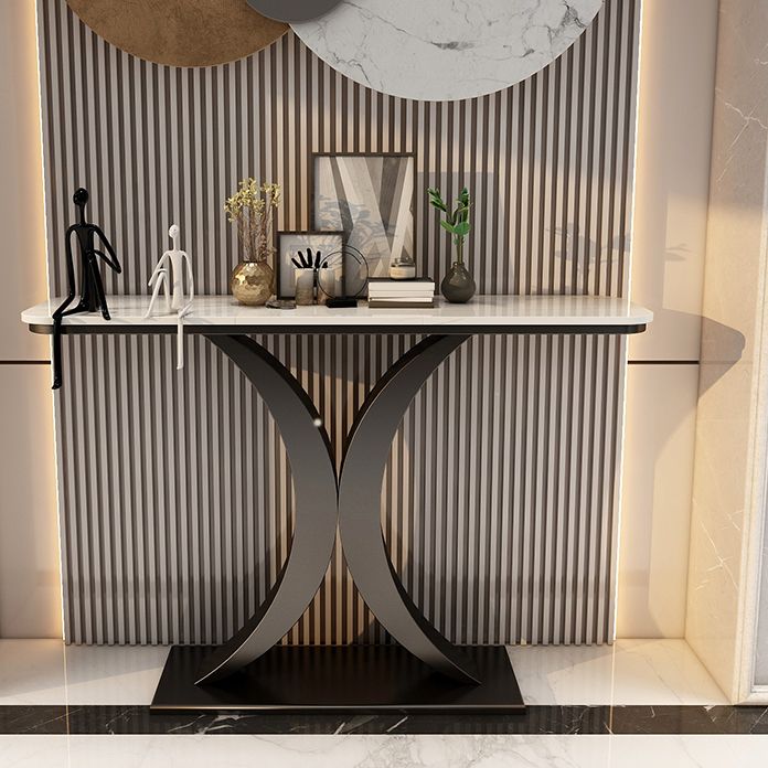 Mesa de consola de piedra Tabla resistente resistente Acento Tabla 31.49 "Alto