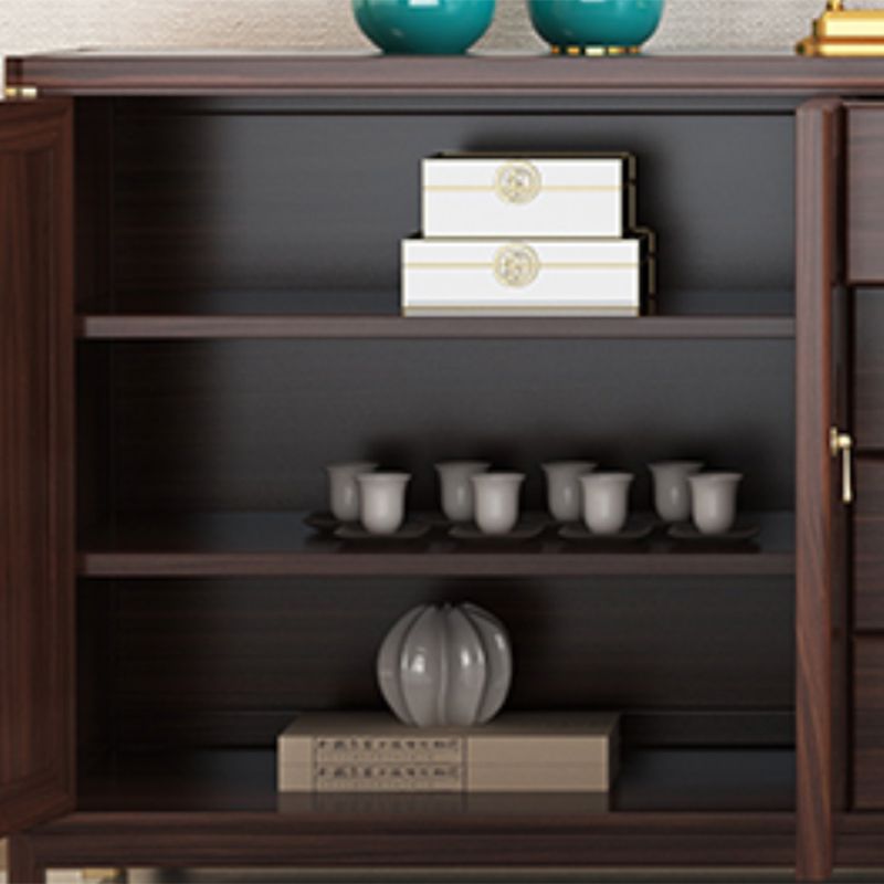 Server a buffet in legno a buffet contemporaneo con cassetti per sala da pranzo