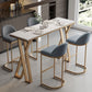 Sintered Stone Top Rectangle Bar Table Luxurious Pub Table with Double Pedestal Clearhalo 'Bar Furniture' 'Bar Tables' 'bar_tables' 'furn' 'furn_bar_tables' 'Furniture' 'Kitchen & Dining Furniture' 1200x1200_e150d39d-de84-435c-9361-435a507ecd84